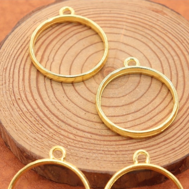 open bedels gouden ronden 10 stuks